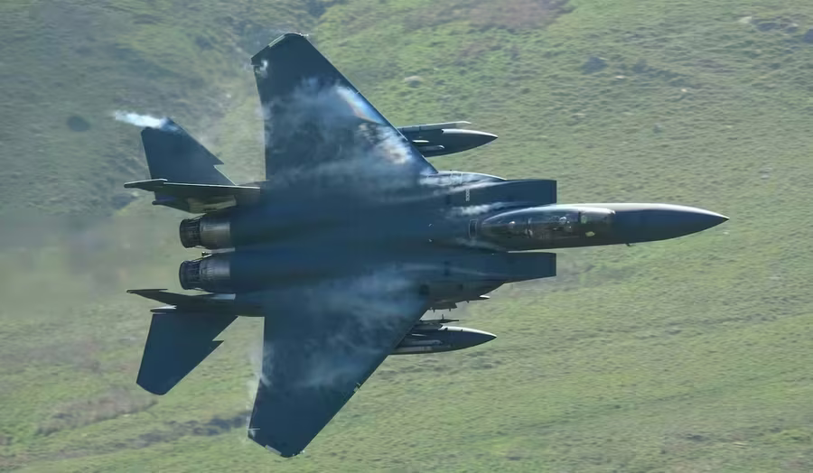 The Mach Loop, Military Aviation near Tywyn, Wales