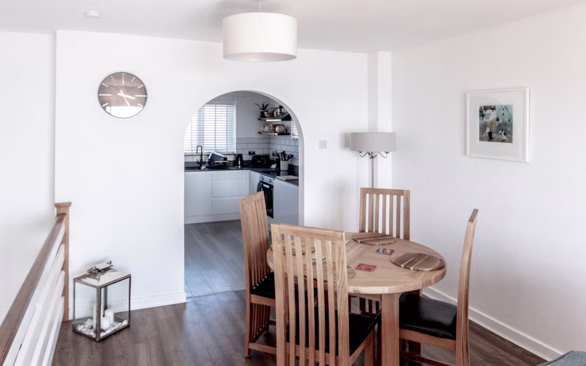 Venedotia – dining area with sea views